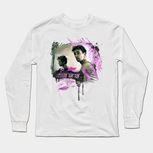 ...People always ask me if i know Tyler Durden Long Sleeve T-Shirt by Cyberframe